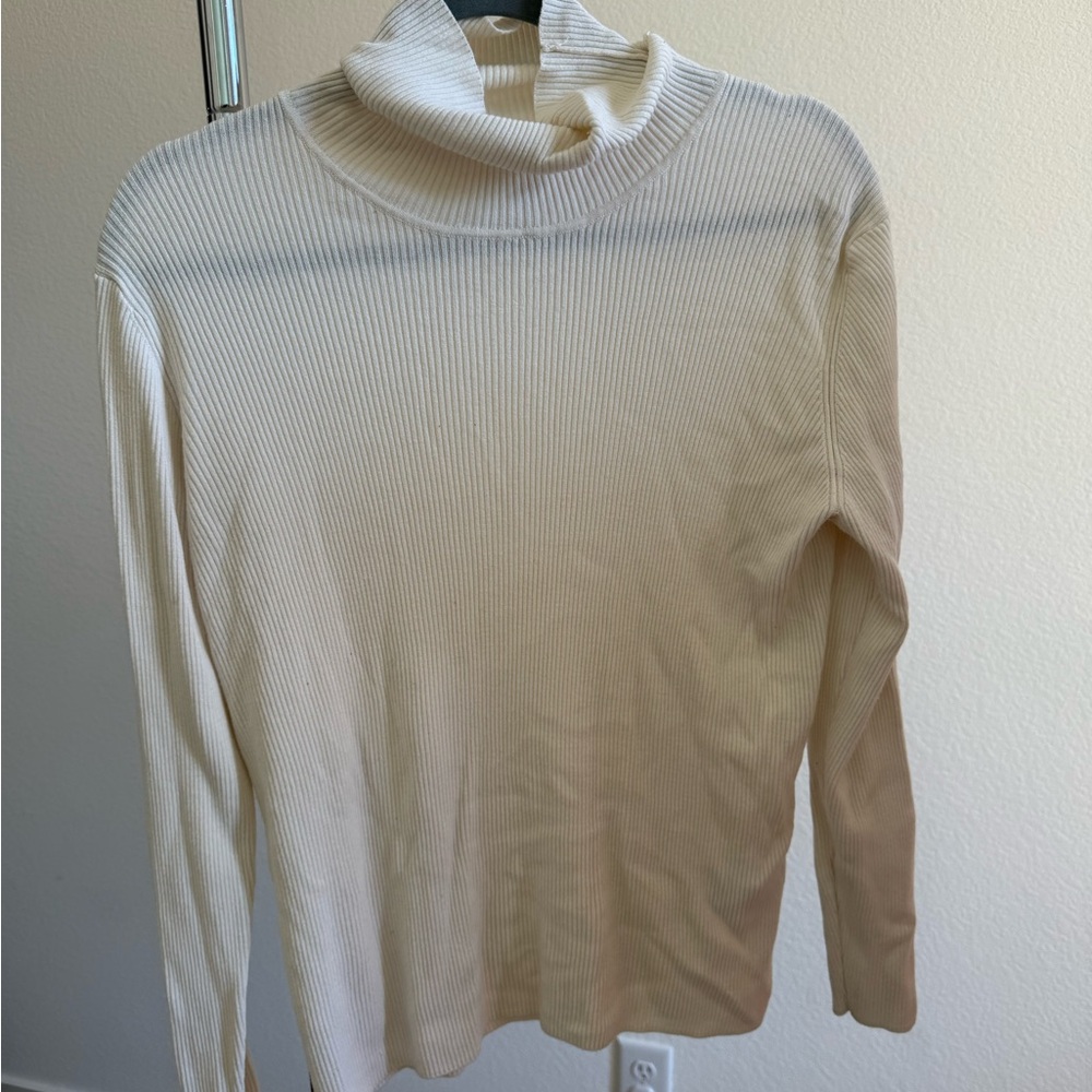H&M Basics Ribbed Cardigan - Cream - Picture 2 of 2
